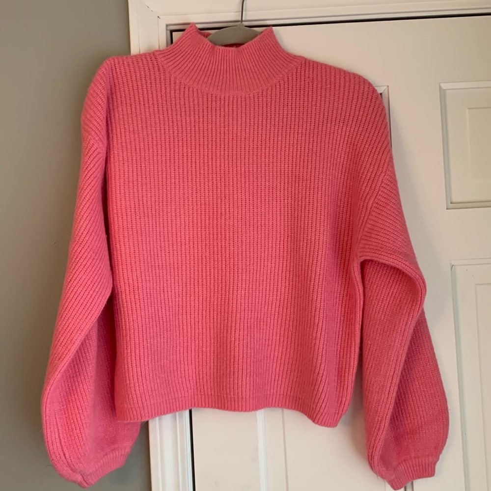 Lulu's Pink Knit Sweater